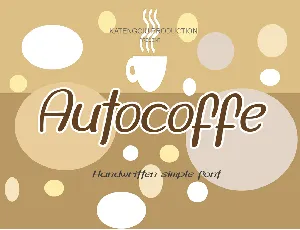 Autocoffe font