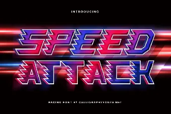 Speed Attack Demo font