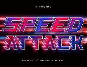 Speed Attack Demo font