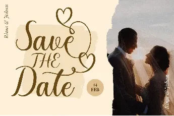 Romantic Dates font