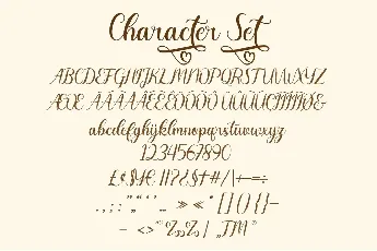 Romantic Dates font