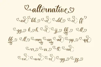 Romantic Dates font