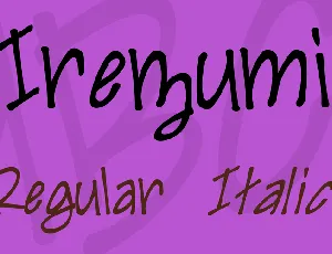 Irezumi font