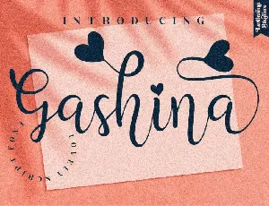 Gashina Handwritten font