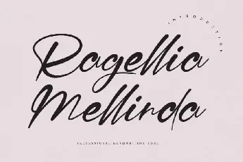 Ragellia Mellinda Script font