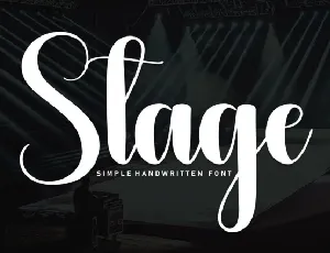 Stage Script font