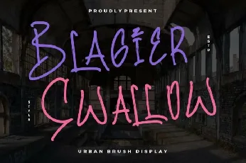 Blagier Swallow font