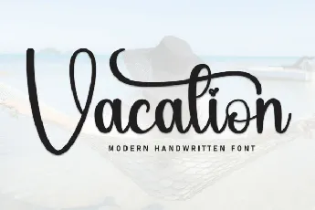 Vacation Script font