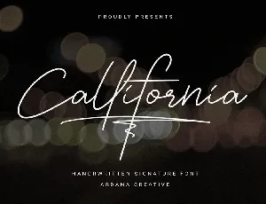 Callifornia font