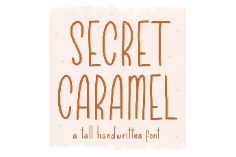 Secret Caramel font