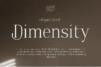 Dimensity font