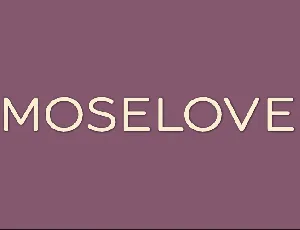 Moselove font