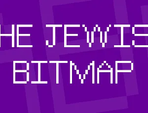 The Jewish Bitmap font