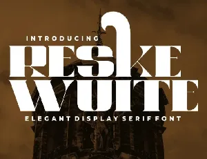 Reske Wuite font