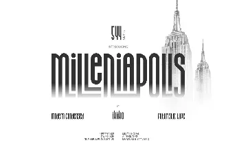 Milleniapolis font