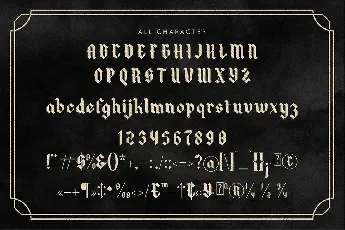 Blacking font