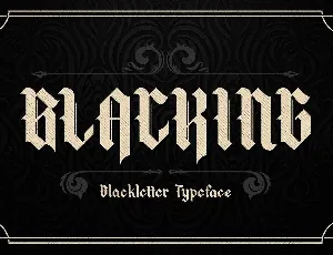 Blacking font