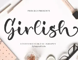 Girlish Lovely Calligraphy font