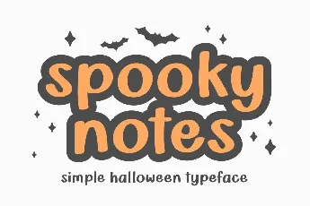 Spooky Notes font