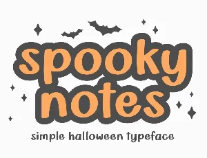 Spooky Notes font