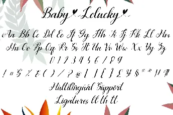 Baby Lelucky font