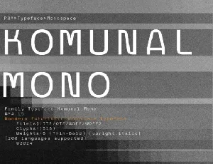 Komunal Mono Family font