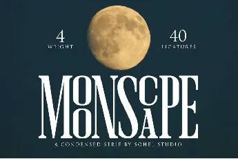 Moonscape font