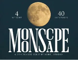 Moonscape font