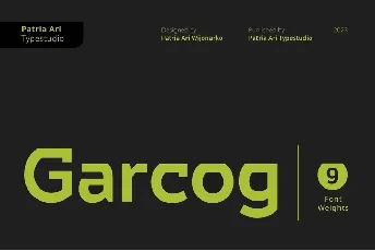 Garcog font