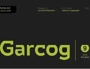 Garcog font