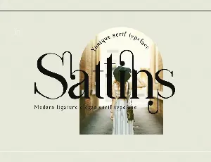 Sattins font