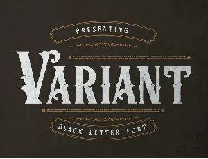 Variant font