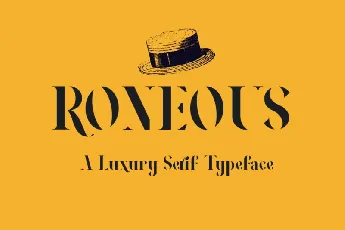 RONEOUS Serif font