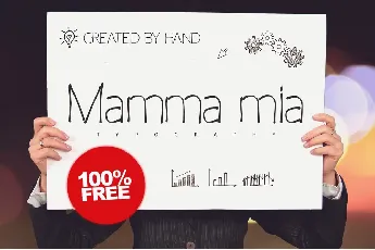 Mamma mia Typeface font