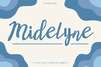 Midelyne font