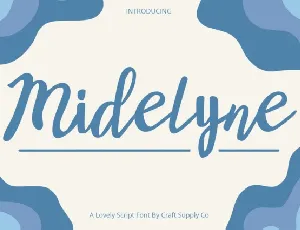 Midelyne font