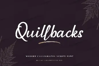 Quillbacks font