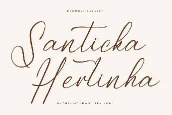 Santicka Herlinha DEMO VERSION font