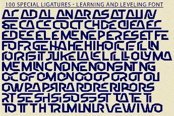 Learning and Leveling Demo font