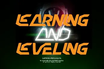 Learning and Leveling Demo font