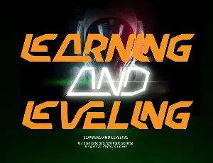 Learning and Leveling Demo font