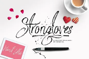 trongloves Handwriting Free font