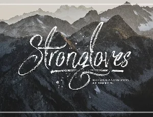 trongloves Handwriting Free font