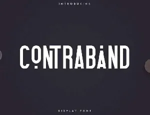 Contraband font