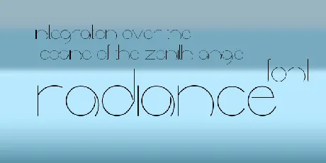 radiance font