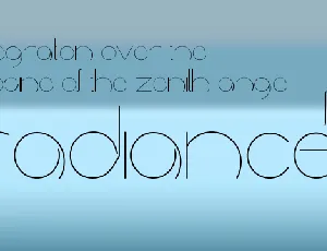 radiance font