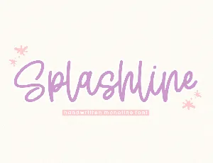 Splashline font