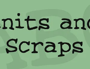 Knits and Scraps font