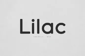 Lilac font