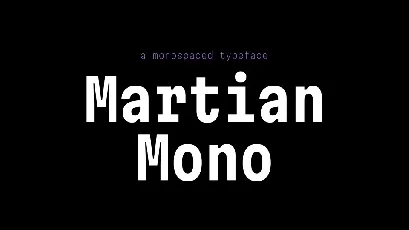 Martian Mono font